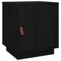 Miniatyrbilde 1 av 11: vidaXL Nattbord svart 40x34x45 heltre furu