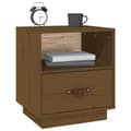 Miniatyrbilde 4 av 11: vidaXL Nattbord honningbrun 40x34x45 cm heltre furu
