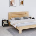 Miniatyrbild 3 av 11: vidaXL Sängbord 2 st svart 40x34x45 cm massiv furu