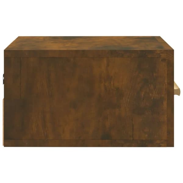 vidaXL Veggmontert nattbord røkt eik 35x35x20 cm