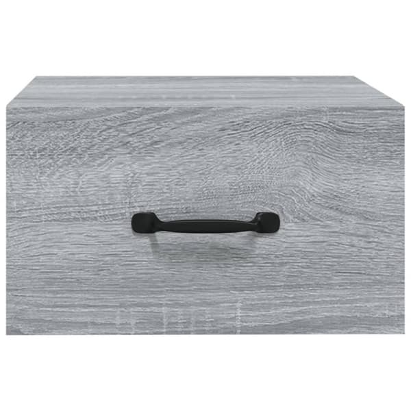 vidaXL Veggmonterte nattbord 2 stk grå sonoma 35x35x20 cm