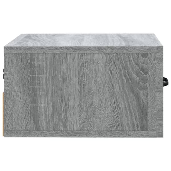 vidaXL Veggmonterte nattbord 2 stk grå sonoma 35x35x20 cm