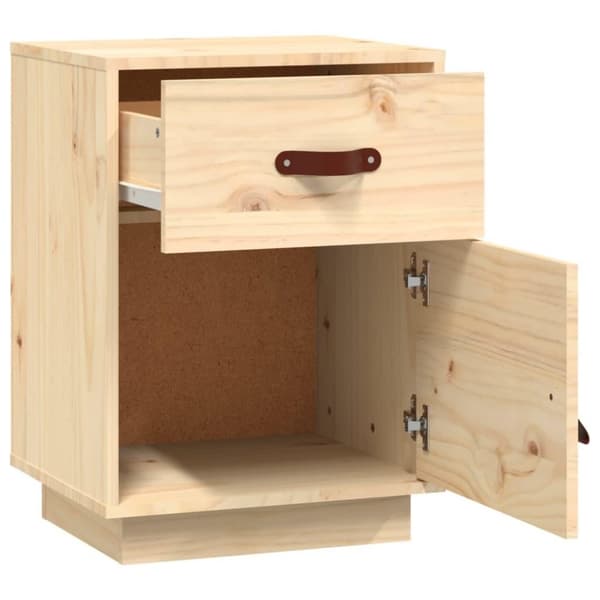 vidaXL Nattbord 40x34x55 cm heltre furu