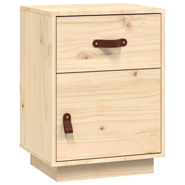vidaXL Nattbord 40x34x55 cm heltre furu