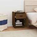 Miniatyrbilde 4 av 11: vidaXL Nattbord honningbrun 40x34x55 cm heltre furu