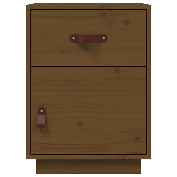 vidaXL Nattbord honningbrun 40x34x55 cm heltre furu