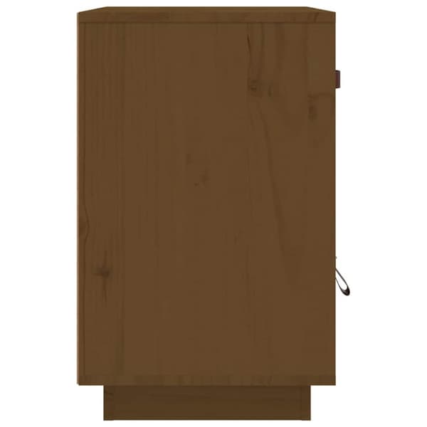 vidaXL Nattbord honningbrun 40x34x55 cm heltre furu