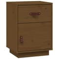Miniatyrbilde 1 av 11: vidaXL Nattbord honningbrun 40x34x55 cm heltre furu