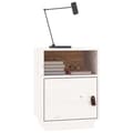 Miniatyrbild 4 av 11: vidaXL Sängbord 2 st vit 40x34x55 cm massiv furu