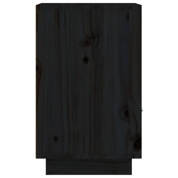 vidaXL Nattbord 2 stk svart 40x34x55 cm heltre furu