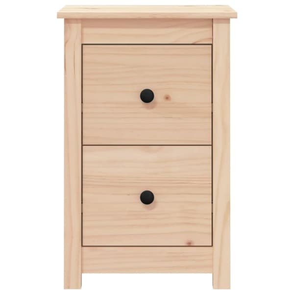 vidaXL Nattbord 2 stk 40x35x61,5 cm heltre furu