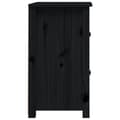 Miniatyrbilde 4 av 11: vidaXL Nattbord svart 40x35x61,5 cm heltre furu