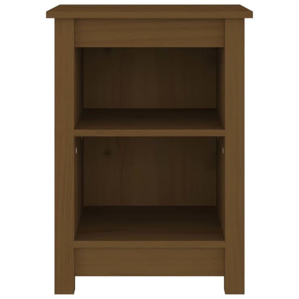 vidaXL Sängbord honungsbrun 40x35x55 cm massiv furu