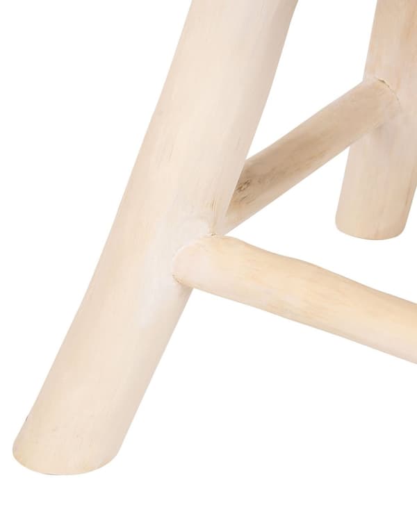 Nattbord Lyst tre Teak 35 x 35 x 40 cm Fotskammel Krakk Rustikk Moderne