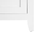 Miniatyrbilde 8 av 8: Nattbord Hvit Brun MDF 40 x 30 x 55 cm Skuffeskap Nattbord Soverom Retro Tradisjonell