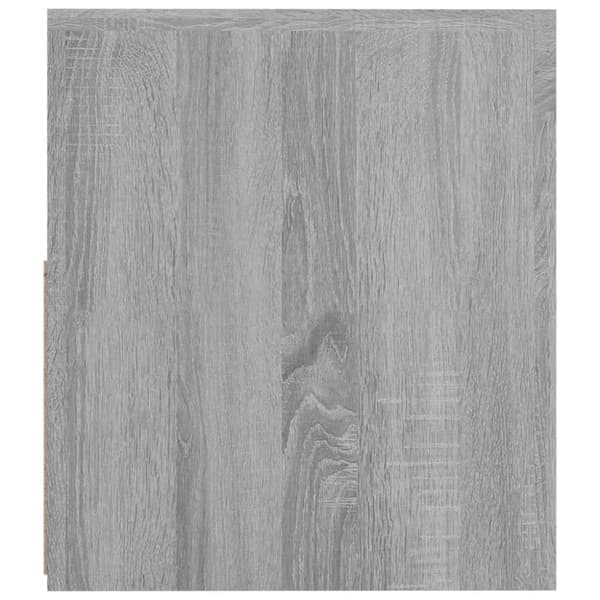 vidaXL Yöpöydät 2 kpl LED-valoilla harmaa Sonoma 60x35x40 cm