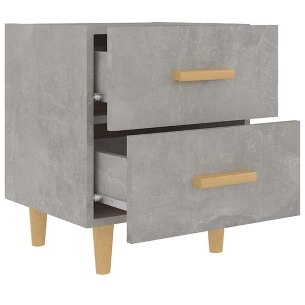 vidaXL sengebord 40x35x47,5 cm betongrå