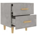 Miniatyrbillede 5 af 8: vidaXL sengebord 40x35x47,5 cm betongrå
