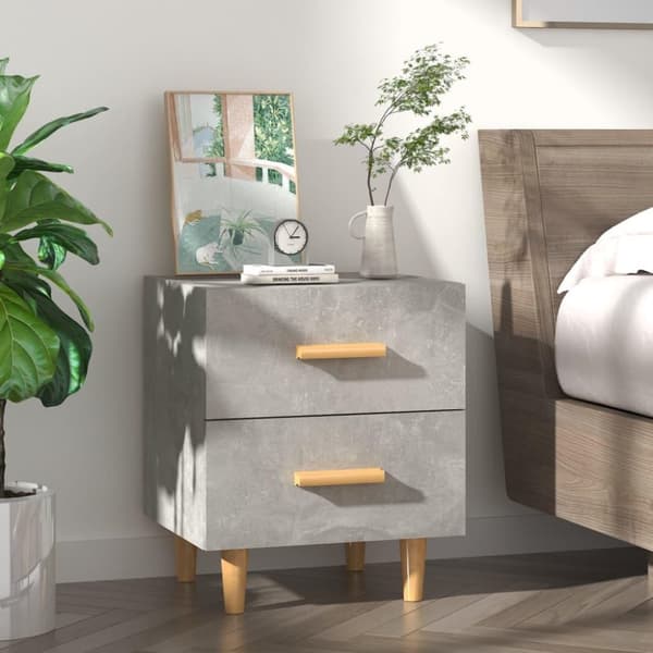 vidaXL sengebord 40x35x47,5 cm betongrå
