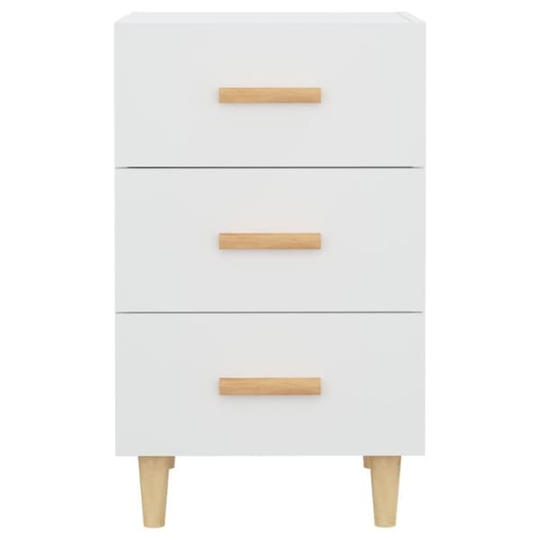vidaXL sengebord 40x40x66 cm konstrueret træ hvid