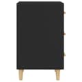 Miniatyrbillede 5 af 10: vidaXL sengebord 40x40x66 cm konstrueret træ sort