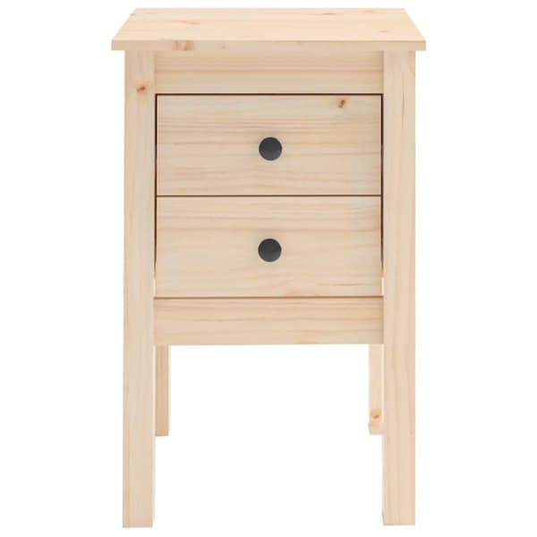 vidaXL sengebord 40x35x61,5 cm massivt fyrretræ