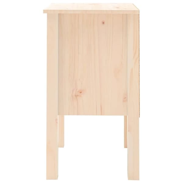vidaXL sengebord 40x35x61,5 cm massivt fyrretræ