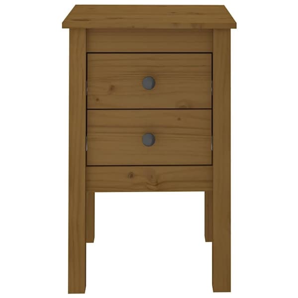 vidaXL Yöpöydät 2 kpl hunajanruskea 40x35x61,5 cm täysi mänty