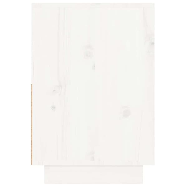 vidaXL sengeborde 2 stk. 60x34x51 cm massivt fyrretræ hvid