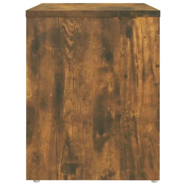 vidaXL sengebord 40x30x40 cm konstrueret træ røget egetræsfarve