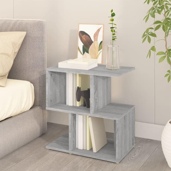 vidaXL sengebord 50x30x51,5 cm konstrueret træ grå sonoma-eg