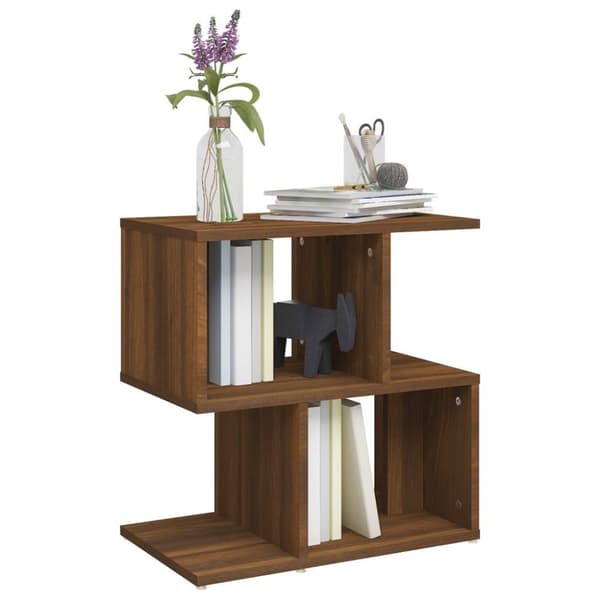 vidaXL sengeborde 2 stk. 50x30x51,5 cm konstrueret træ brunt egetræ