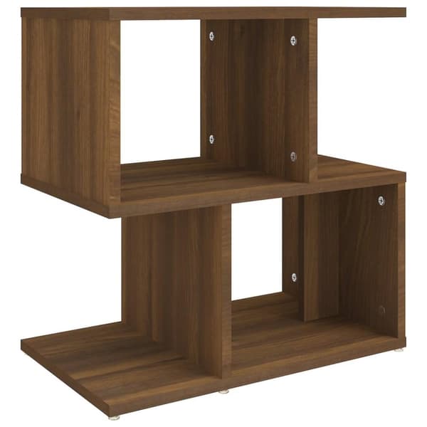 vidaXL sengeborde 2 stk. 50x30x51,5 cm konstrueret træ brunt egetræ