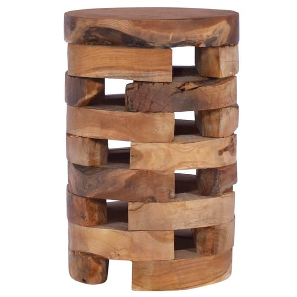 vidaXL Sängbord 30x30x45 cm massiv teak