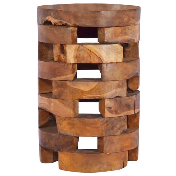 vidaXL Sängbord 30x30x45 cm massiv teak
