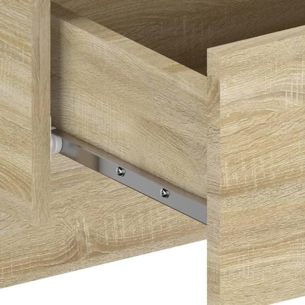vidaXL Veggmonterte nattbord 2 stk sonoma oak