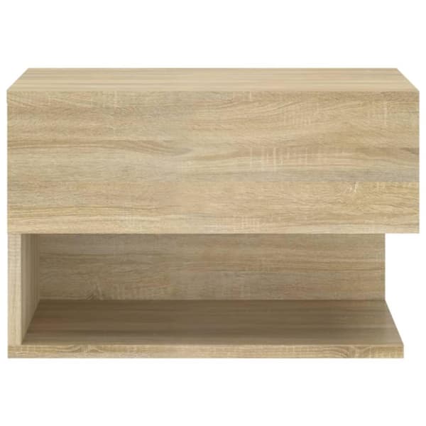vidaXL Veggmontert nattbord sonoma oak