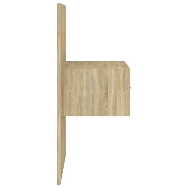 vidaXL Veggmontert nattbord sonoma oak