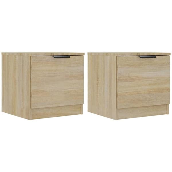 vidaXL Nattbord 2 stk sonoma eik 40x39x40 cm