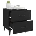 Miniatyrbilde 3 av 9: vidaXL Nattbord 2 stk svart 40x35x47,5 cm