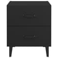 Miniatyrbilde 4 av 9: vidaXL Nattbord 2 stk svart 40x35x47,5 cm