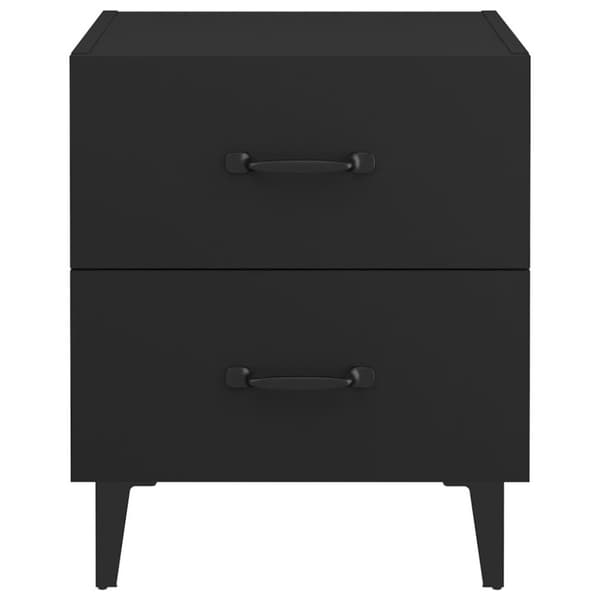 vidaXL Nattbord 2 stk svart 40x35x47,5 cm