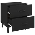 Miniatyrbilde 9 av 9: vidaXL Nattbord 2 stk svart 40x35x47,5 cm