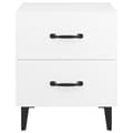 Miniatyrbilde 4 av 9: vidaXL Nattbord 2 stk hvit 40x35x47,5 cm