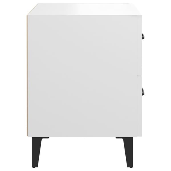 vidaXL Nattbord 2 stk hvit 40x35x47,5 cm