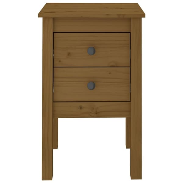 vidaXL Nattbord honningbrun 40x35x61,5 cm heltre furu
