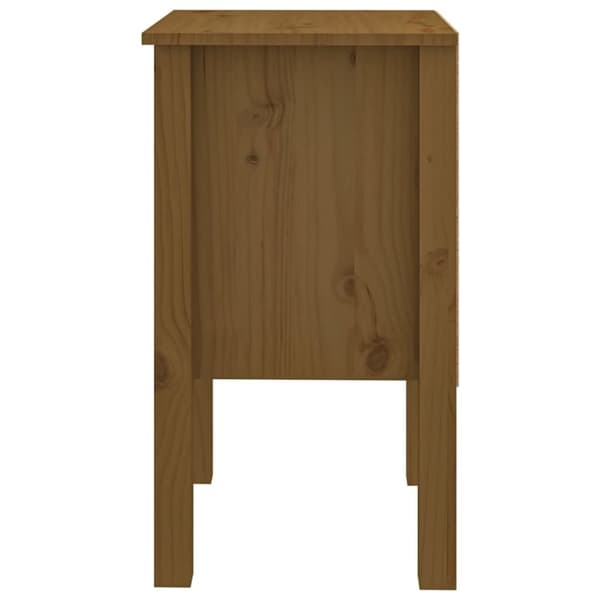 vidaXL Nattbord honningbrun 40x35x61,5 cm heltre furu