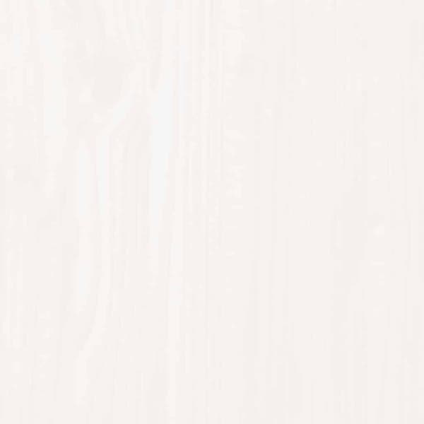 vidaXL Nattbord hvit 40x35x61,5 cm heltre furu