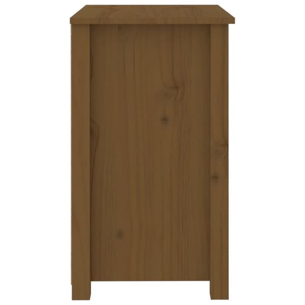 vidaXL Nattbord honningbrun 50x35x61,5 cm heltre furu