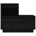 Miniatyrbilde 5 av 11: vidaXL Nattbord 2 stk svart 60x34x51 cm heltre furu